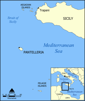 Location of Pantelleria