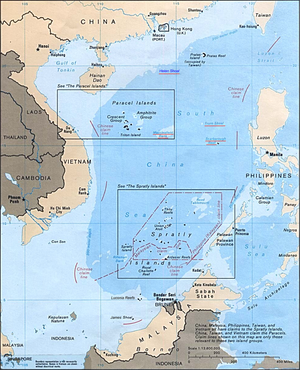 Map of the South China Sea