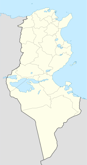 Location map of Tunisia