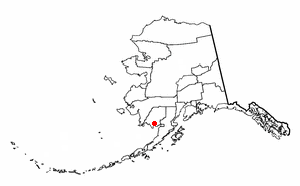 Location of Portage Creek, Alaska