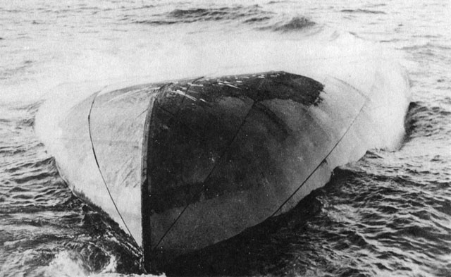 The Charles S Price capsized in Lake Huron.  Known as the Mystery Ship until it could be identified.