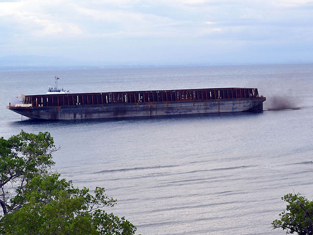 Barge aground off Vigan
